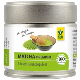 Raab Vitalfood Matcha Grünteepulver - Bio - 30g