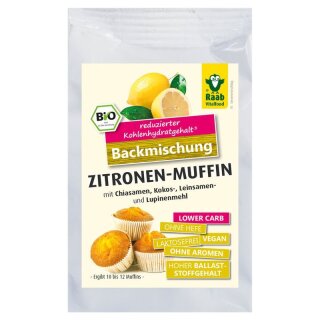 Raab Vitalfood Backmischung Zitronen-Muffin - Bio - 160g