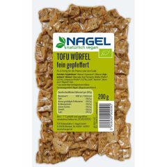 Nagel Tofu TOFU WÜRFEL fein gepfeffert - Bio - 200g