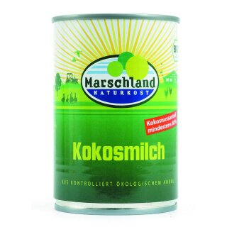 Marschland Kokosmilch - Bio - 400ml