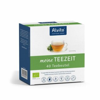 Alvito TeeZeit Kräutertee im Teebeutel - Bio - 80g