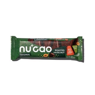 nucao Schokolade mit Hanfsamen mit Geschmack Haselnuss - Bio - 40g