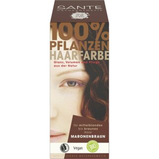 Sante Pflanzen-Haarfarbe maronenbraun - 100g