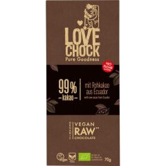 lovechock Tafel 99% Kakao Ecuador - Bio - 70g