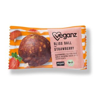 Veganz Bliss Ball Strawberry - Bio - 42g
