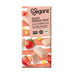 Veganz Weiße Erdbeer-Crisp - Bio - 80g