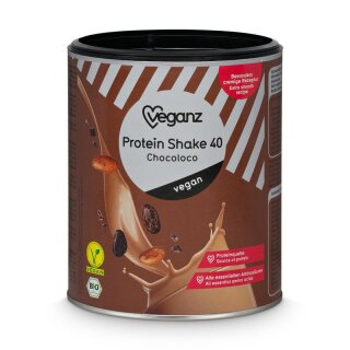 Veganz Protein Shake 40 Chocoloco Bio - 300g
