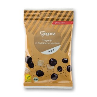 Veganz Ingwer in Zartbitterschokolade - Bio - 60g
