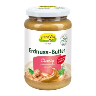 granoVita Erdnuss-Butter - 350g x 6  - 6er Pack VPE
