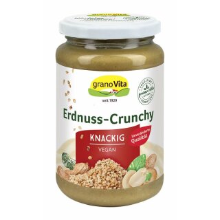 granoVita Erdnuss-Crunchy Knackig Vegan - 350g x 6  - 6er Pack VPE