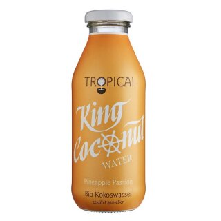 Tropicai King Coconut Kokoswasser Pineapple Passion - Bio - 350ml