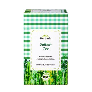 Herbaria Salbei-Tee 15 Filterbeutel - Bio - 30g