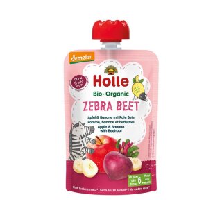 Holle Zebra Beet Apfel & Banane mit Rote Bete - Bio - 100g
