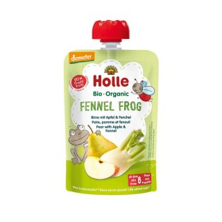 Holle Fennel Frog - Birne mit Apfel & Fenchel - Bio - 100g