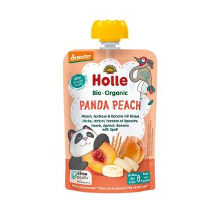 Holle Panda Peach Pfirsich Aprikose & Banane mit Dinkel - Bio - 100g