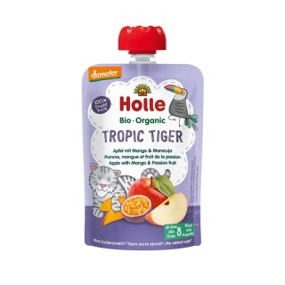 Holle Tropic Tiger Apfel mit Mango & Maracuja - Bio - 100g