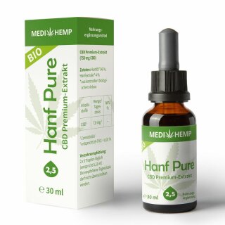 Medihemp Hanf Pure 2,5% - Bio - 30ml
