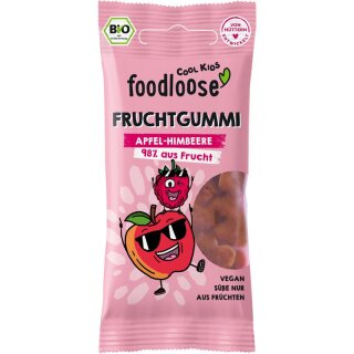 foodloose Bio-Fruchtherzen Apfel/Himbeere - Bio - 30g