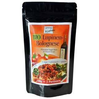 Gesund & Leben BIO-Lupinen Bolognese - Bio - 100g