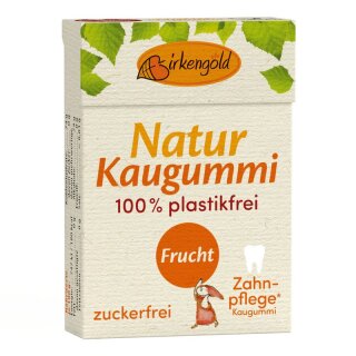 Birkengold Kaugummi mit natürlicher Kaumasse Frucht 20 Stk. - 28g