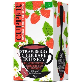 Cupper Strawberry & Rhubarb Infusion - Bio - 50g