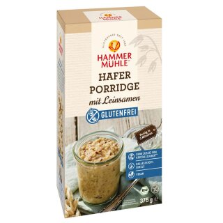 Hammermühle Hafer Porridge mit Leinsamen - Bio - 375g
