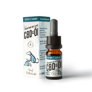 Medihemp - CBD-Öl 4% für Tiere bis 10kg - Bio - 10ml