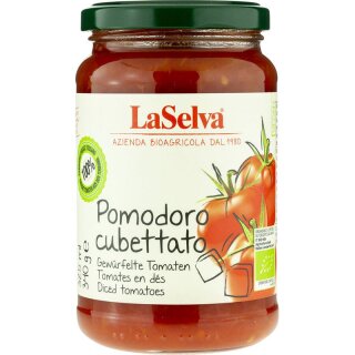 Laselva Pomodoro cubettato Gewürfelte Tomaten - Bio - 340g