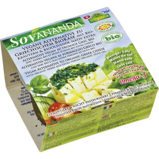 Soyana ndaer Griechischer Käse mit BioKräutern & BioOlivenöl aus fermentier - Bio - 200g