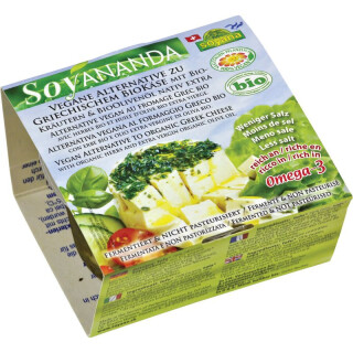 Soyana nda er Griechischer Käse mit Kräutern & Olivenöl aus fermentier - Bio - 0,2kg