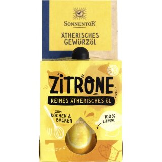 Sonnentor Zitrone ätherisches Gewürzöl - Bio - 4,5ml