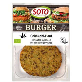 Soto Burger Grünkohl-Hanf - Bio - 160g