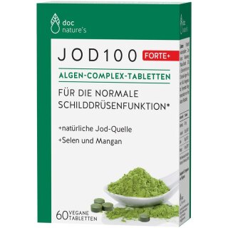 Doc Phyotlabor doc nature’s Jod 100 Forte+ Algen-Complex-Tabletten - 60Stück
