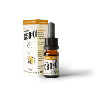 Vetrihemp CBD-Öl 4% für Katzen - Bio - 10ml