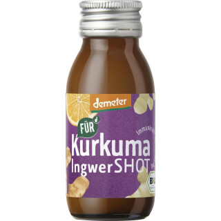 Für Kurkuma Ingwer Shot - Bio - 60ml