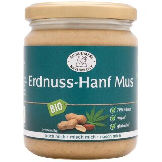 Eisblümerl Erdnuss-Hanf Mus - Bio - 250g