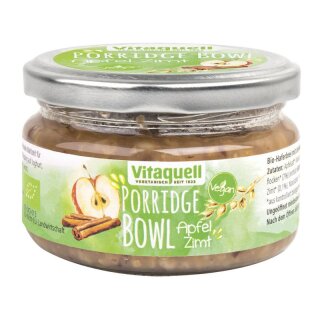 Vitaquell Porridge-Bowl Apfel-Zimt - Bio - 180g