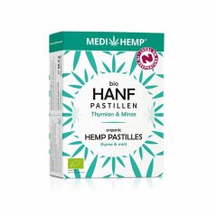 Medihemp Hanf Pastillen Thymian & Minze - Bio - 38,4g