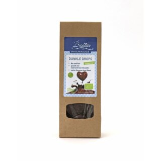 Biosüße Schokolade Dunkle Drops zartbitter Tüte - Bio - 100g