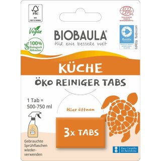 Biobaula Öko Reiniger-Tabs Küche - 3Stück