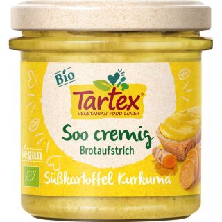 Tartex Soo cremig Süßkartoffel Kurkuma - Bio - 140g