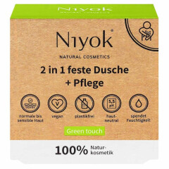 Niyok 2 in 1 feste Dusche & Pflege Green Touch - 80g