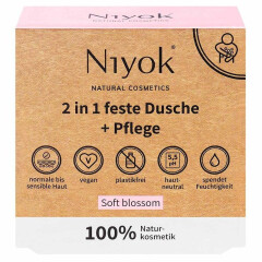 Niyok 2 in 1 feste Dusche & Pflege Soft Blossom - 80g