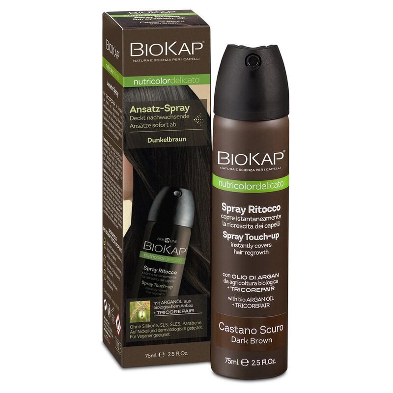 Ansatz-Spray Dunkelbraun BioKap - 75ml