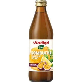 Voelkel Kombucha Maracuja & Zitrone - Bio - 0,33l