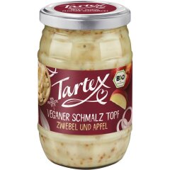 Tartex Veganer Schmalz Topf Zwiebel und Apfel - Bio - 250g