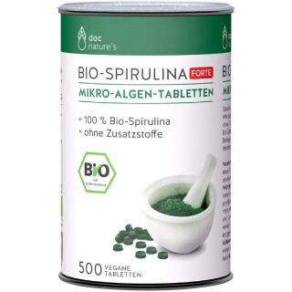 Doc Phyotlabor doc nature’s Spirulina FORTE Mikro-Algen-Tabletten - Bio - 500Stück