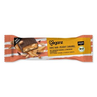 Veganz Choc Bar Peanut Caramel - Bio - 50g