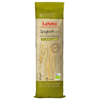 LaSelva Spaghetti n°5 Teigwaren aus Hartweizengrieß - Bio - 500g