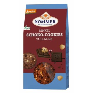Sommer Demeter Dinkel Schoko Cookies Vollkorn - Bio - 150g x 6  - 6er Pack VPE